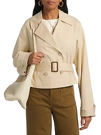 The Uniform Cropped Trench Coat