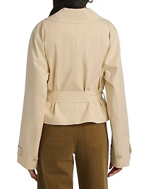 The Uniform Cropped Trench Coat