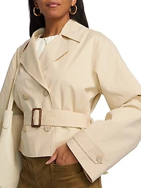 The Uniform Cropped Trench Coat