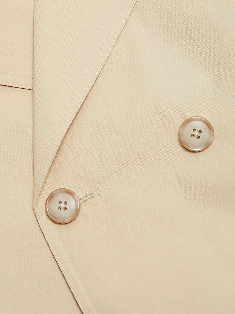 The Uniform Cropped Trench Coat