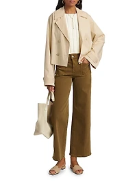 The Uniform Cropped Trench Coat