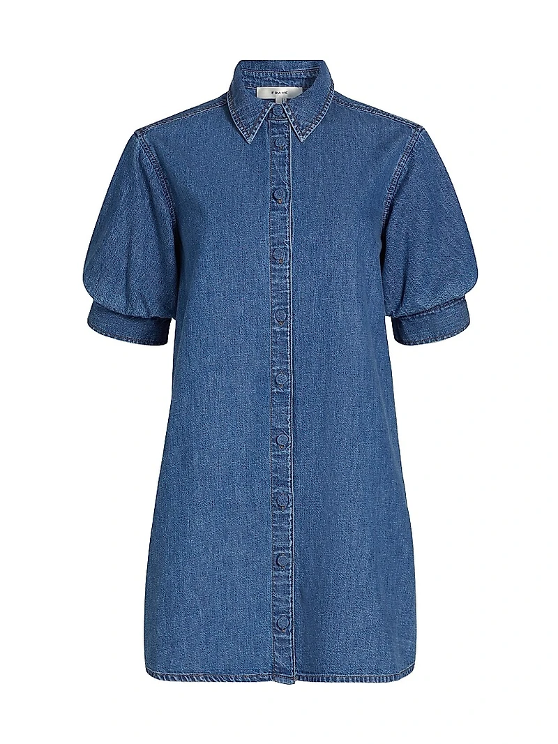 The Play Cotton Denim Minidress