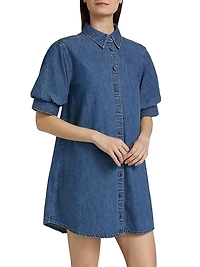 The Play Cotton Denim Minidress