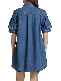 The Play Cotton Denim Minidress