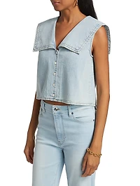 The Yacht Cotton Denim Top