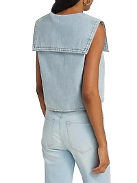 The Yacht Cotton Denim Top