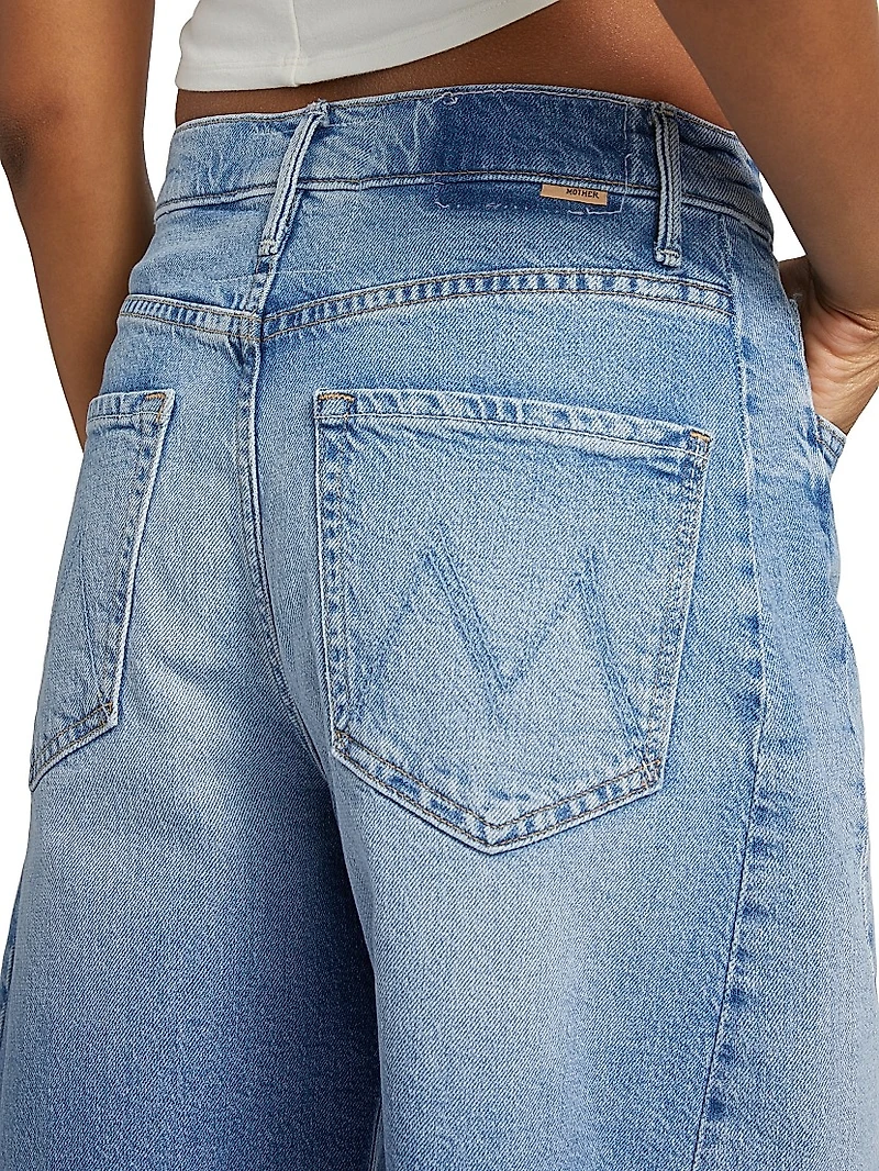 The Half-Pipe Bermuda Frayed Denim Shorts