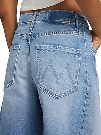 The Half-Pipe Bermuda Frayed Denim Shorts