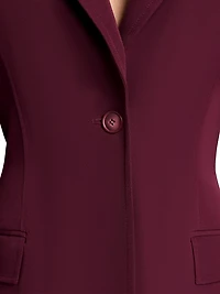 Single-Button Peak-Lapel Jacket