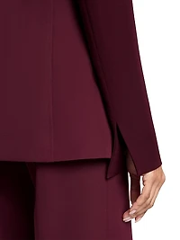 Single-Button Peak-Lapel Jacket