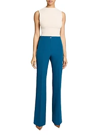 Flared Pant In Tehno Crepe