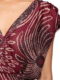 Floral Asymmetric Hi-Lo Midi-Dress