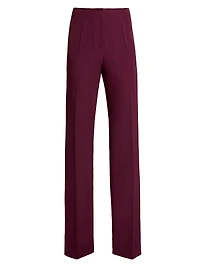 Techno Crepe Straight-Leg Pants