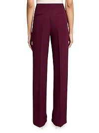 Techno Crepe Straight-Leg Pants