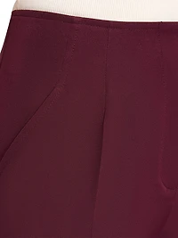 Techno Crepe Straight-Leg Pants