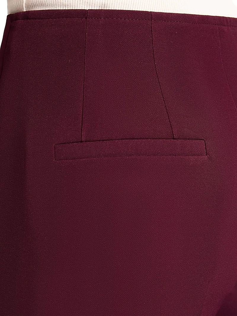 Techno Crepe Straight-Leg Pants