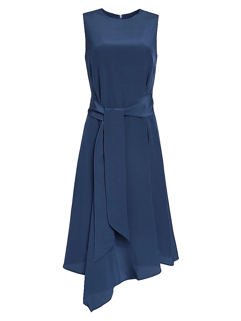 Asymmetric Relaxed Midi-Dress