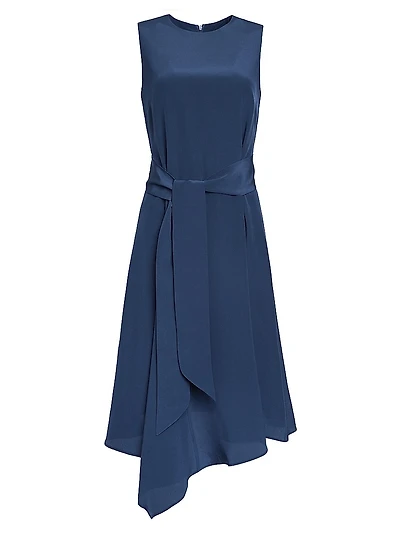 Asymmetric Relaxed Midi-Dress