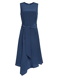 Asymmetric Relaxed Midi-Dress