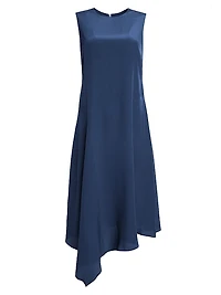 Asymmetric Relaxed Midi-Dress