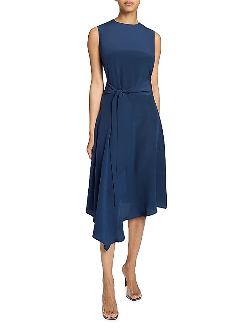 Asymmetric Relaxed Midi-Dress