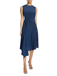 Asymmetric Relaxed Midi-Dress