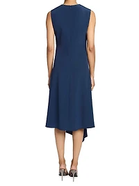 Asymmetric Relaxed Midi-Dress