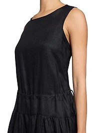 Dropped-Waist Midi-Dress