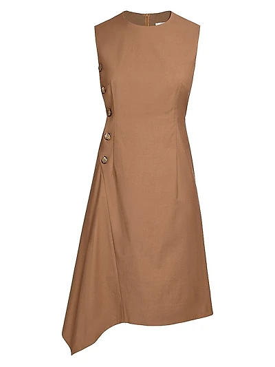 Becca Asymmetric-Hem Knee-Length Dress