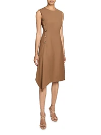 Becca Asymmetric-Hem Knee-Length Dress