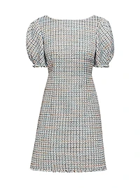 Puff Sleeve Shift Minidress