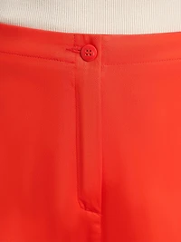 Roma Stretch-Cotton Straight-Leg Pants