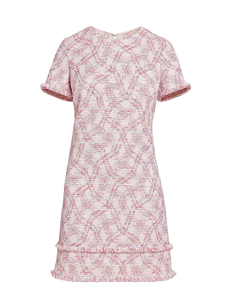 Melania Tweed Ruffled Minidress