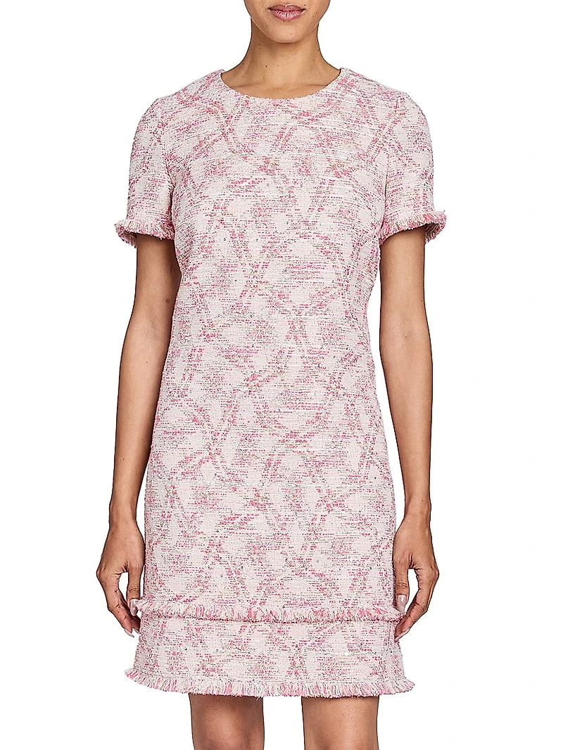 Melania Tweed Ruffled Minidress