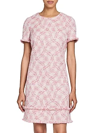 Melania Tweed Ruffled Minidress