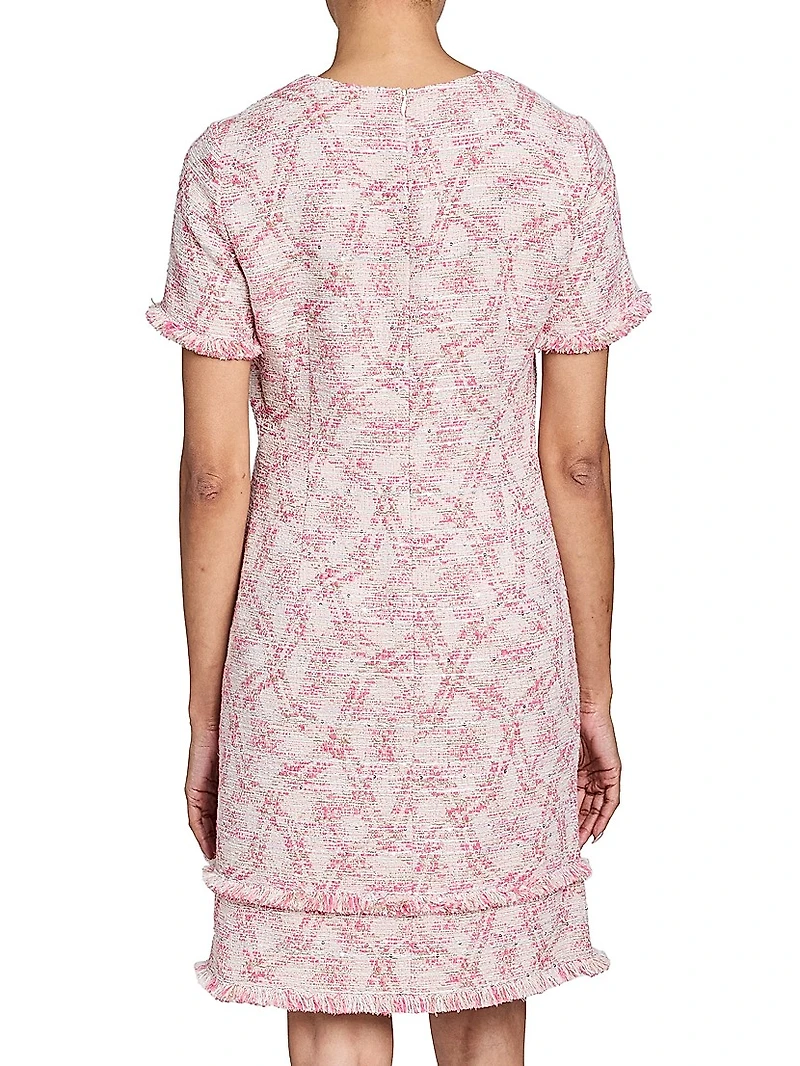 Melania Tweed Ruffled Minidress