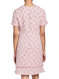 Melania Tweed Ruffled Minidress