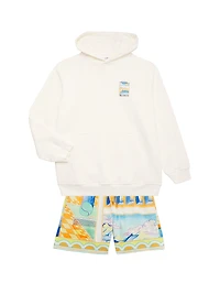 Little Boy's & Surreal Pool Graphic Hoodie