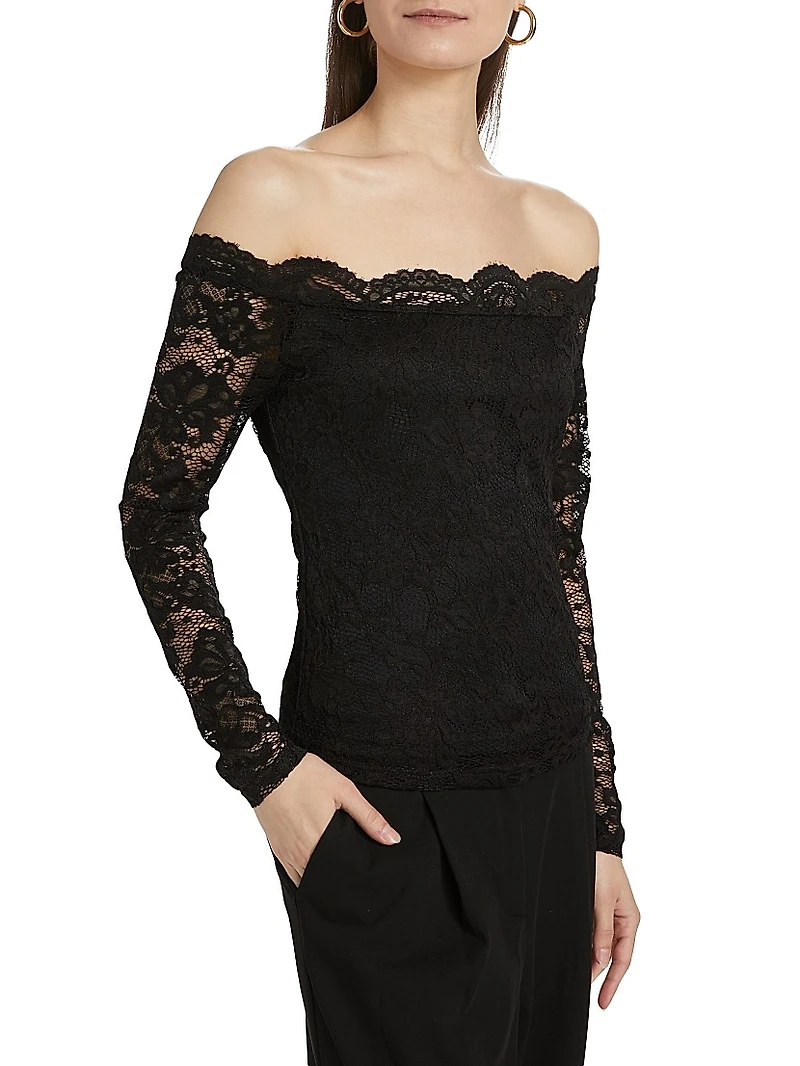 Lace Off-the-Shoulder Top