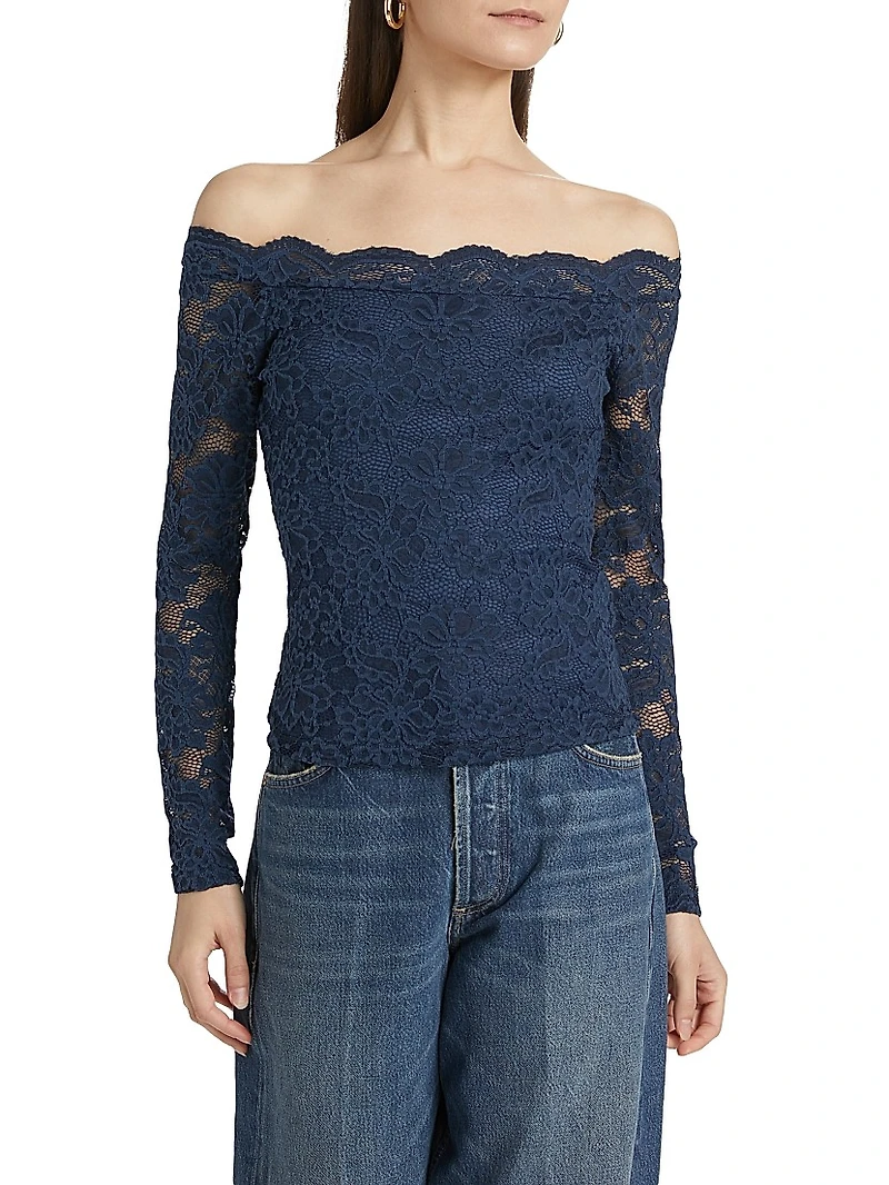 Lace Off-the-Shoulder Top
