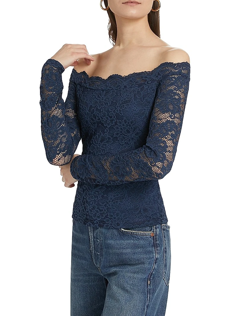 Lace Off-the-Shoulder Top