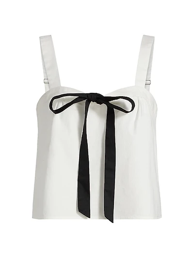 Bow-Front Cotton Cami
