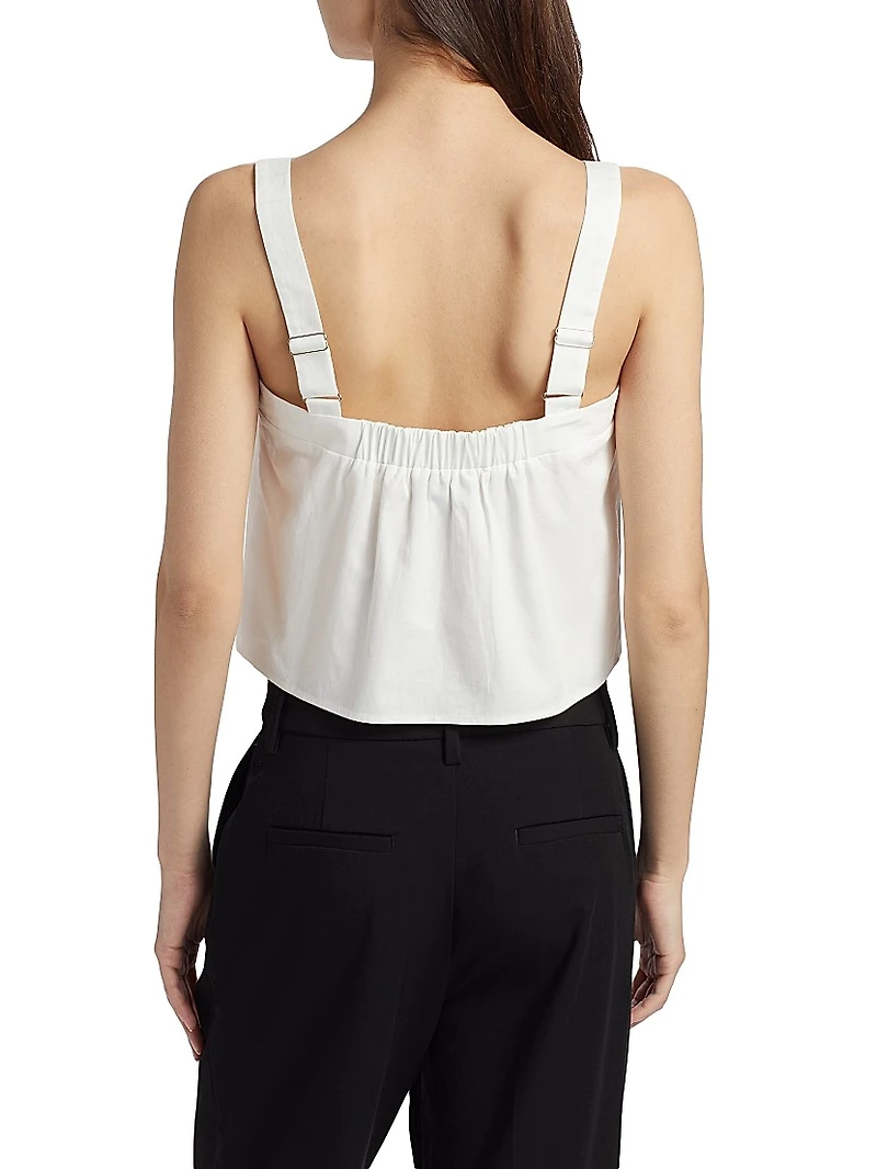 Bow-Front Cotton Cami