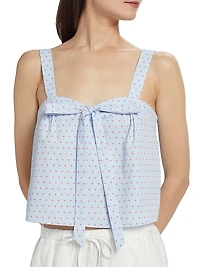 Bow-Front Polka Dot Cami Top