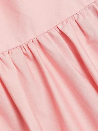 Floral Stretch Cotton Midi-Dress