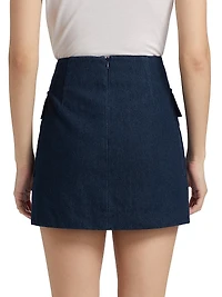 Denim A-Line Miniskirt