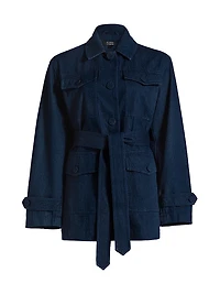 Denim Belted Jacket