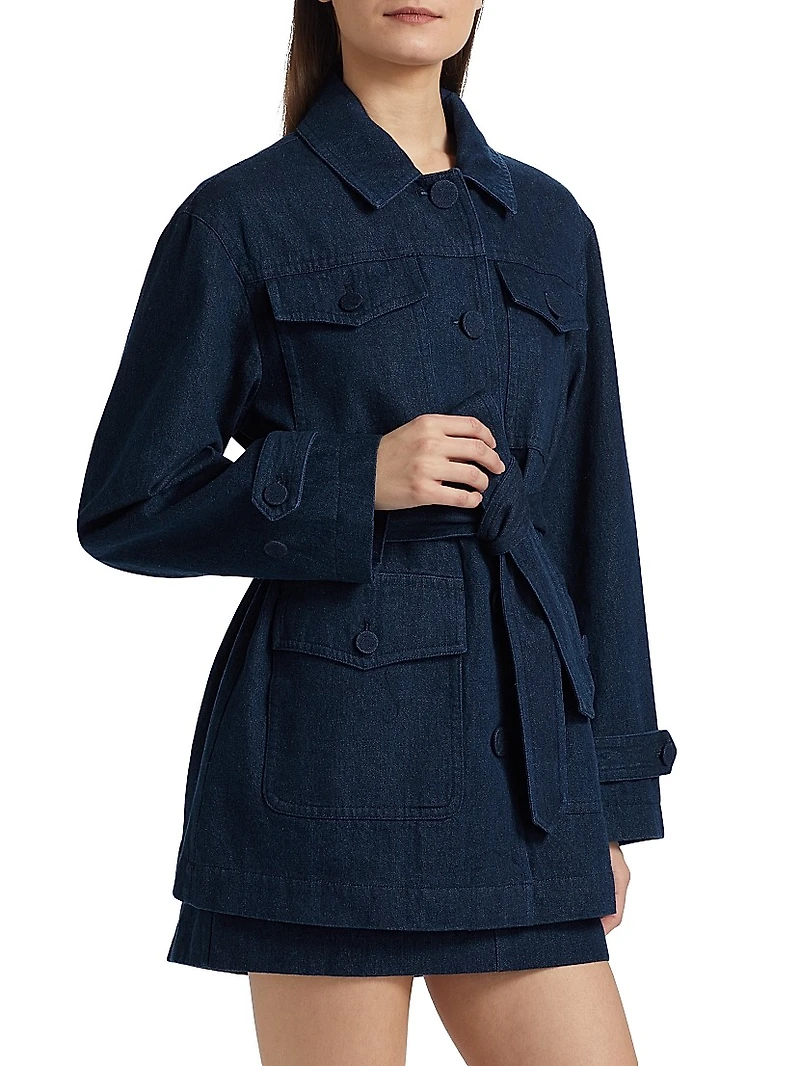 Denim Belted Jacket