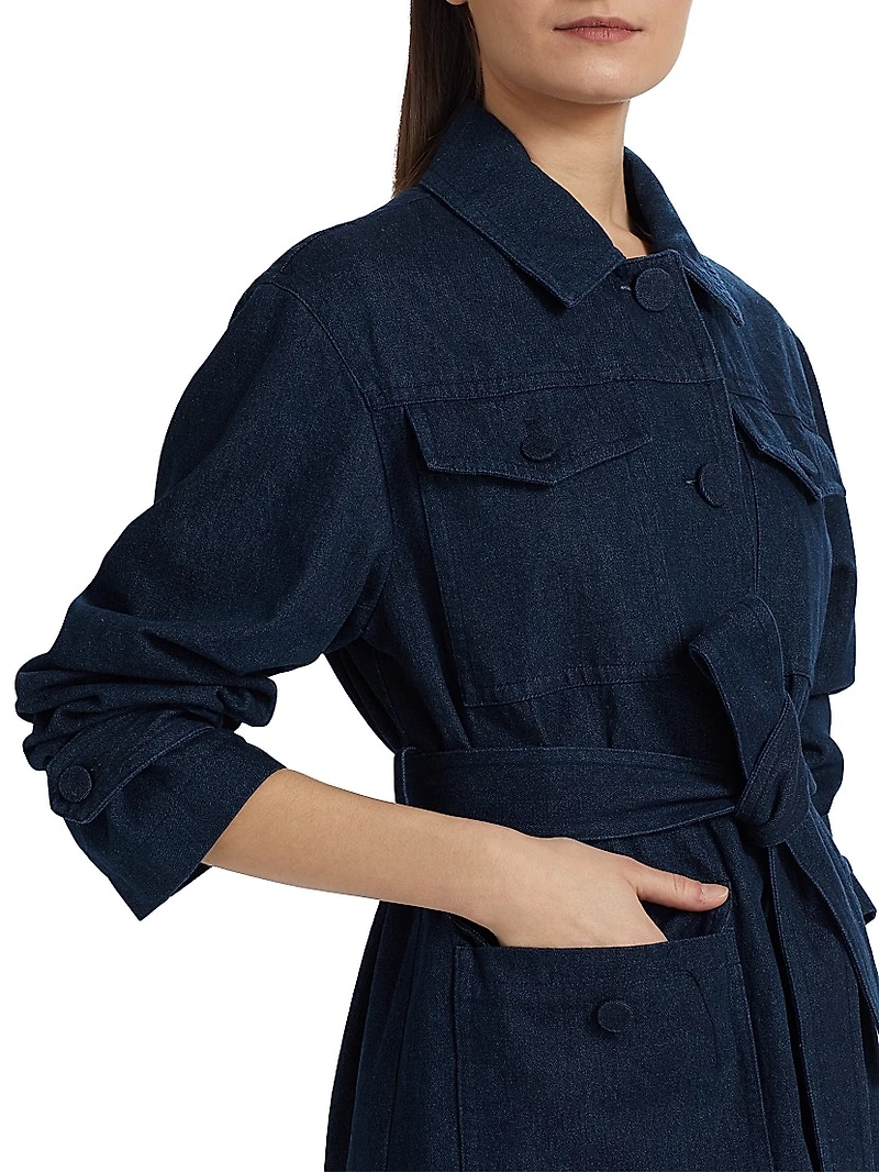 Denim Belted Jacket