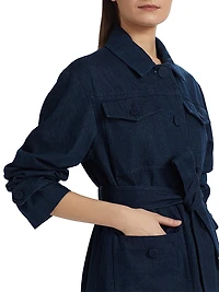 Denim Belted Jacket